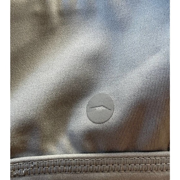 𝅺AVIA Sz 8-10 Sport Bra Gray Wireless Unlined Crossback Pullover Exercise - Picture 3 of 5